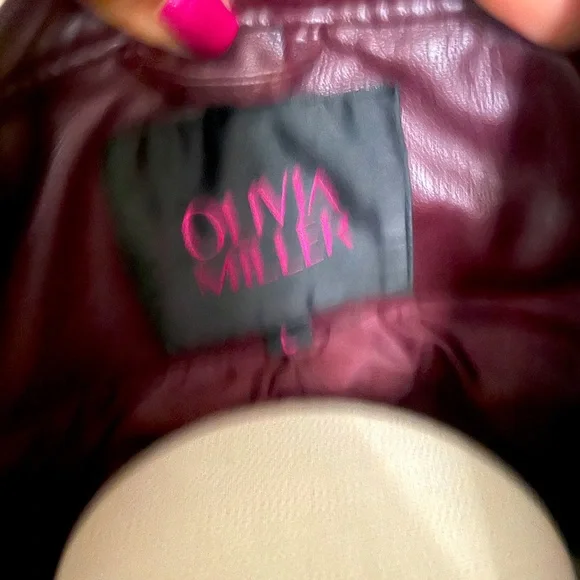 Olivia Miller faux leather motorcycle jacket - Picture 5 of 7